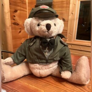Collectible Andy the Amoco Bear Plush vintage 90s Gas and Oil Industry Swag EUC